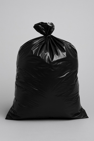 Özkan Ambalaj Temizlik 80 × 110 سم 1 لفة 10 قطع كيس قمامة أسود كبير الحجم (كي...