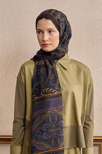 ED Scarf Dark Blue Ed Scarf Celebrity Luster Shawl