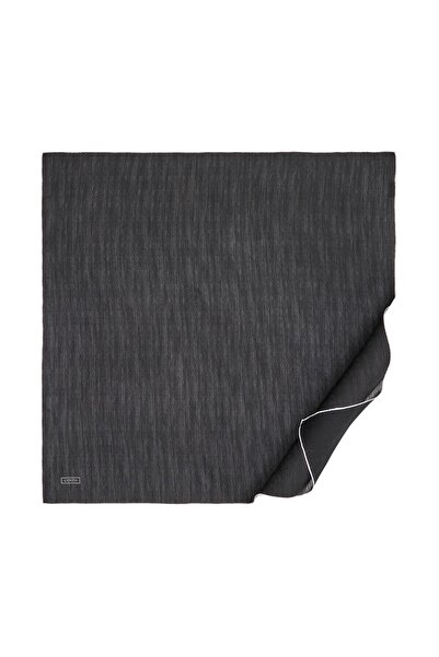 ipekevi Siyah Beyaz İpekevi Dört Mevsim Monogram Eşarp 4358