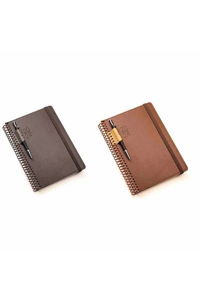 Gıpta Elite Spiral Hard Cover Elastic 17X24 100 Yp Boxed Lined Notebook
