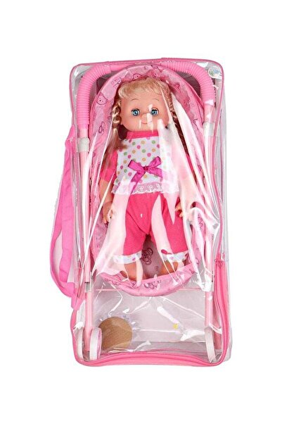 Generic Huge And Soft Plush Soft Stuffed Stylish Doll With Stroller Toy For Girls
