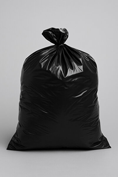 Özkan Ambalaj Temizlik 80 × 110 سم 5 لفات 100 قطعة كيس قمامة أسود كبير الحجم ...