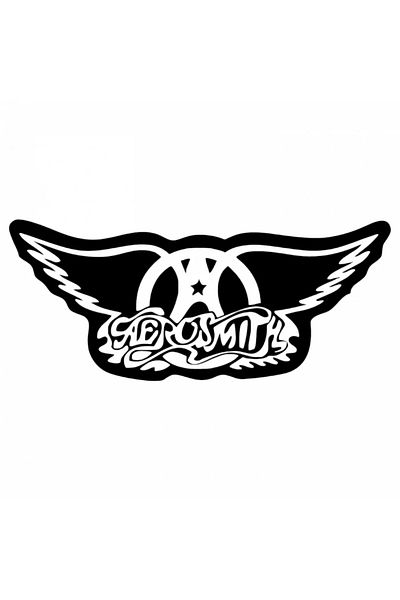 INOVATIX Set de 8 piese, autocolant cu sigla Aerosmith, INOVATIX®. 6 cm