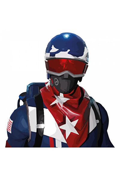 INOVATIX Set de 8 piese, autocolant Alpine Ace, INOVATIX®. 6 cm