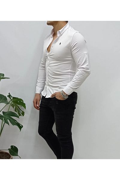 NO4 Oxford Slim Fit Cut Men's Shirt