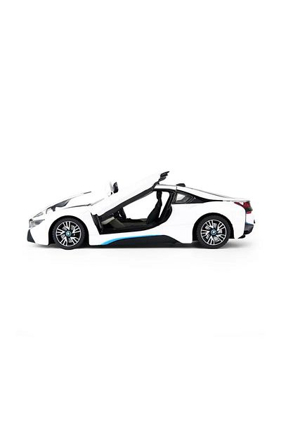 Rastar WHITE BMW I8 METAL CAR 1 TO 24 SCALE