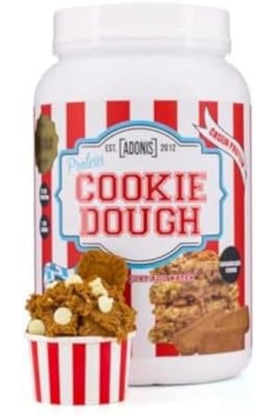 Adonis Gear Adonis High-Protein Cookie Dough, Caramelised Flavor - 1kg Pack, Nutritious Snack