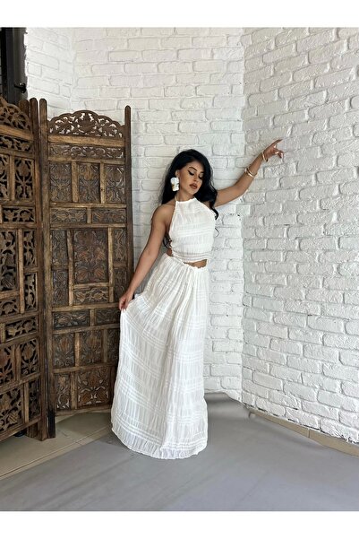 moneta boutique Дамски комплект бюстие и пола с гол гръб и деколте