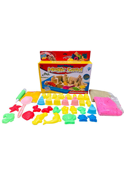 LUDIRO Комплект за моделиране с кинетичен пясък, 33 инструмента и аксесоара „...