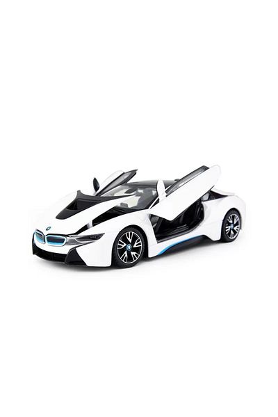 Rastar WHITE BMW I8 METAL CAR 1 TO 24 SCALE