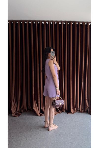 HAZELANNA Starfish Buttoned Lilac Suit