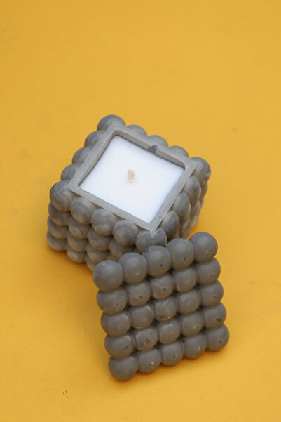 myrâvis Yasemin Kokulu %100 Doğal Soya Bubble Beton Kalıp İçerinde Dekoratif ...