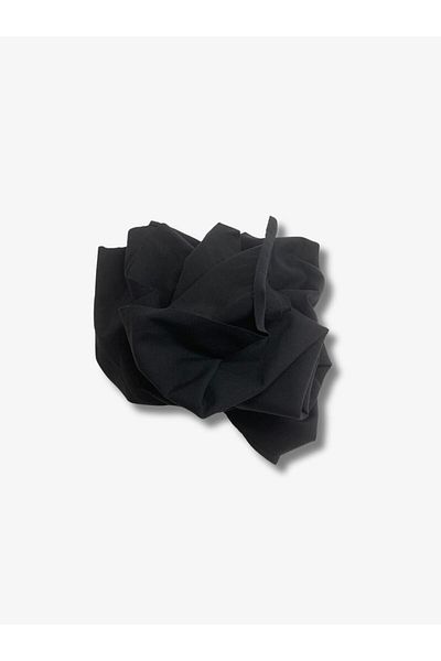 Yiğit Kumaş Flowing Flexible Suit Polyester Combed Fabric, Piece 80X110 cm Black Color