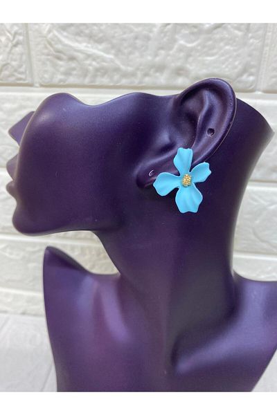 sema aksesuar Women's Flower Model Earrings - Floral Earrings - Gift