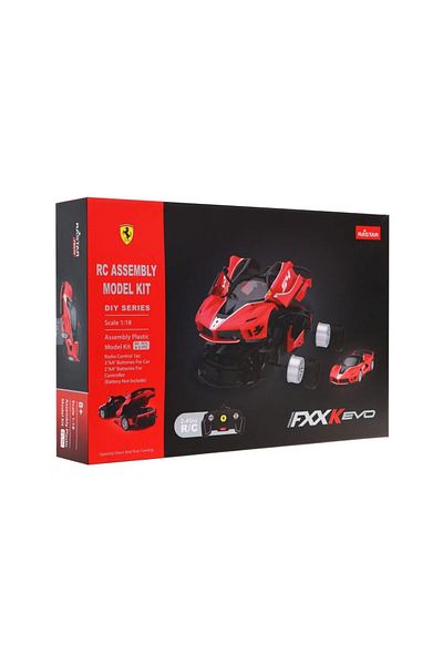 Rastar BUILDING CAR WITH REMOTE CONTROL FERRARI FXXK EVO 1 TO 18 SCALE
