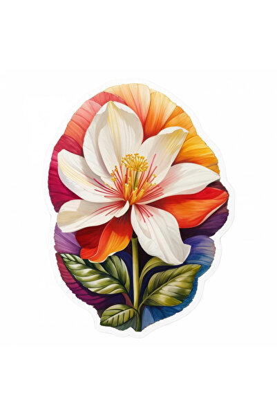 INOVATIX Set de 8 autocolante cu papucul lui Darwin, INOVATIX®. 6 cm