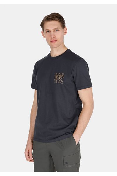 Colin's Regular Fit Round Neck Plain Men's Gray Short Sleeve T-Shirt