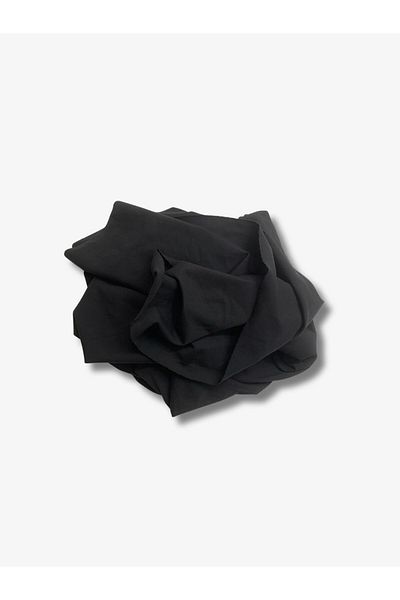 Yiğit Kumaş Flowing Flexible Suit Polyester Combed Fabric, Piece 90X140 cm Black Color