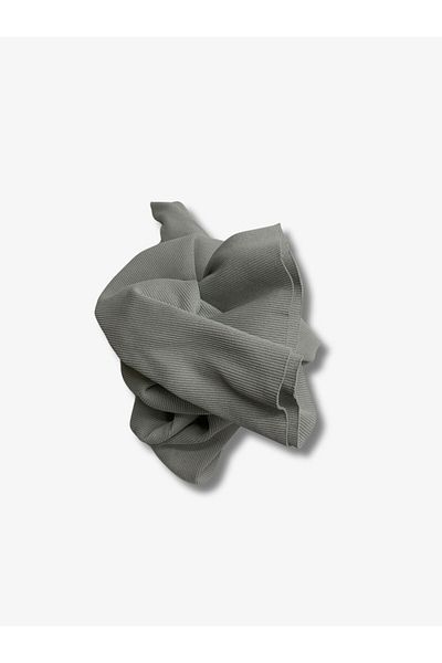 Yiğit Kumaş Gray Camisole (Ribana) Fabric, Piece 60X130 cm