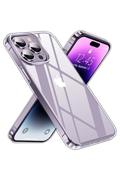 bzstore Carcasă de telefon, TPU, compatibilă cu iPhone 14 Pro Max, transparentă