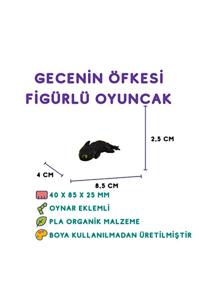 Totilina Gecenin Öfkesi Figür - Ejderha Temalı 3D Karakter