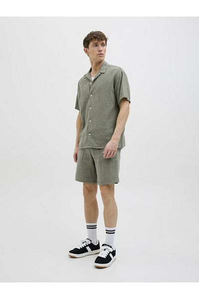 Jack & Jones Ανδρικό πράσινο Jpstjaiden Patras Jogger Short Srt Shorts 12274758-Mulledbas