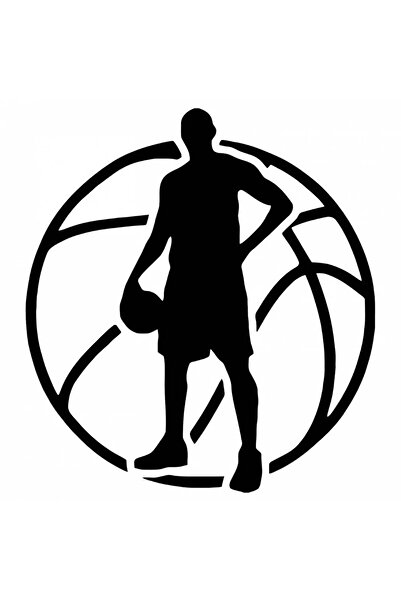 INOVATIX Set de 8 piese, autocolant sportiv de baschet, INOVATIX®. 6 cm