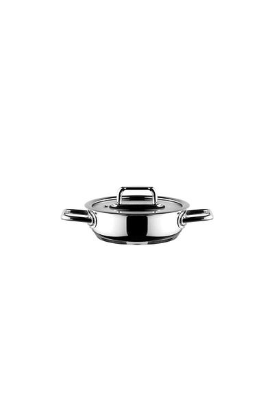 Aryıldız Colombus Metal Handle Glass Cover Sahan - 16 cm