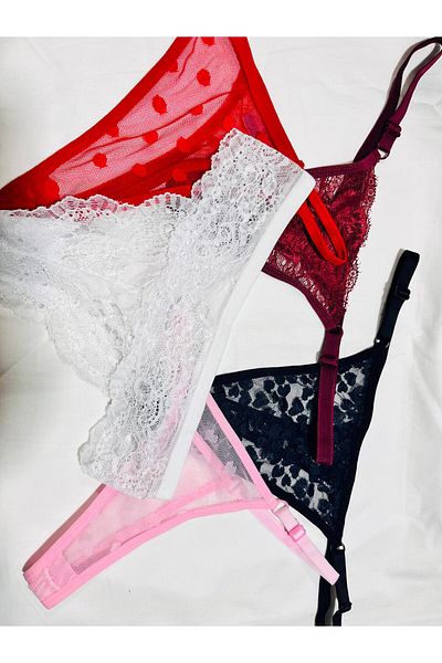 mendoza store Lace Thong Panties 5 Pack