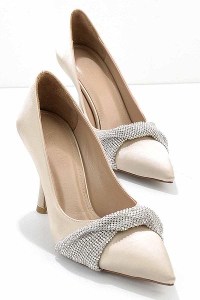 Bambi Pantofi rochii de seara de dama bej K 01229015038