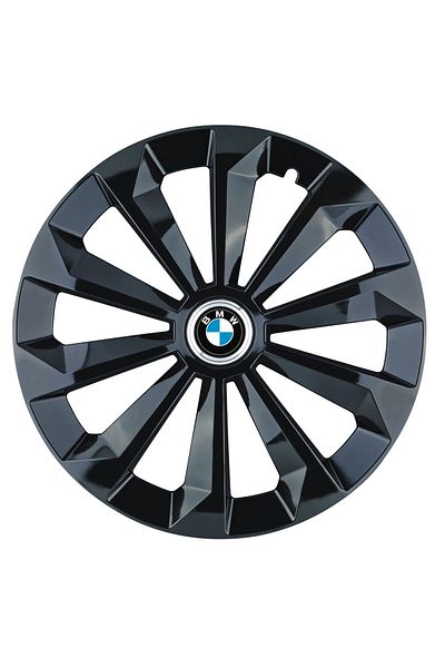OEM Set de 4 capace de jantă Fame Black R16 pentru gama de mașini BMW