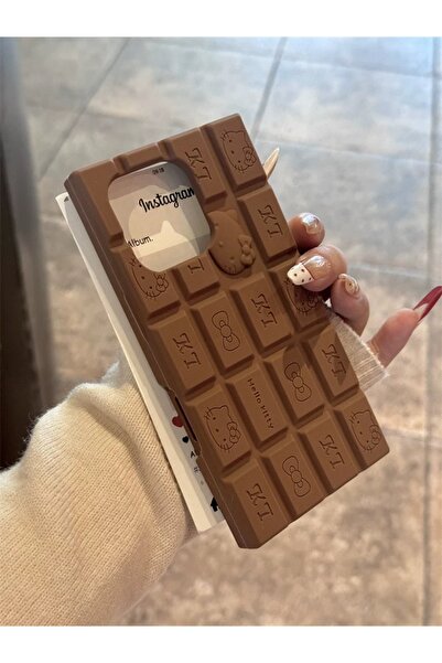 EDELFU حافظة هاتف آيفون 14 برو ماكس من السيليكون الناعم بنمط الشوكولاتة، حافظ...