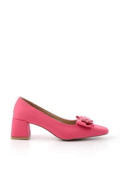 Bambi Pantofi clasici cu toc de damă fucsia mat K01213355538