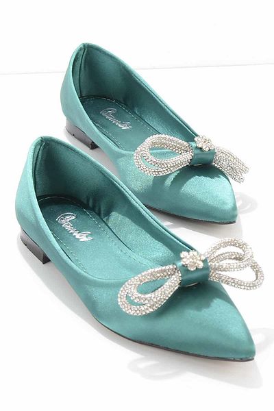Bambi Pantofi clasici cu toc pentru femei verzi K 01211500738