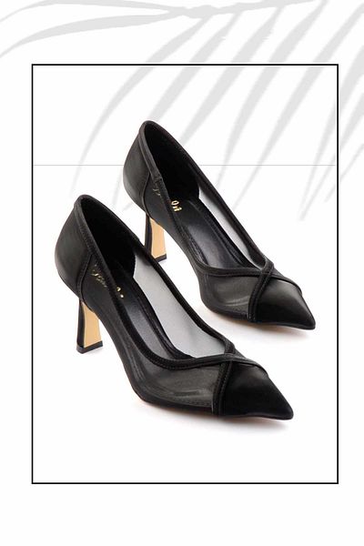 Bambi Black Women's Classic Heeled Shoes K01188203438
