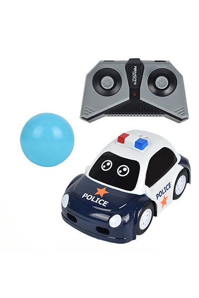 LUDIRO Police Car with Remote Control, Multiple Intelligent Functions, USB Charging Battery