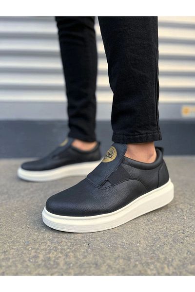 TB Terzi Bey Tb161 Hippo Laceless Skin Men's Casual Sneaker Shoes Cbt - Black