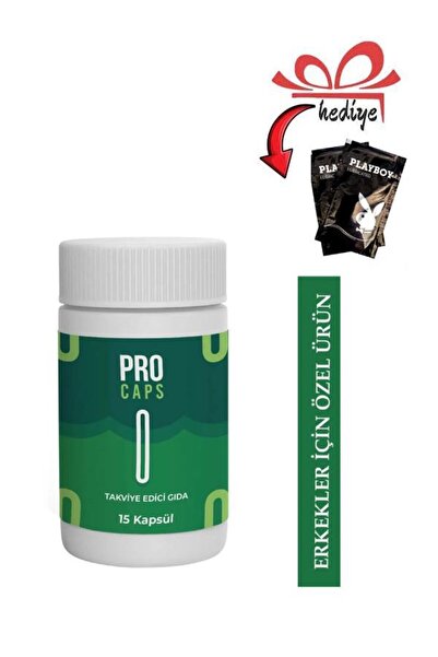 EUTHENİA PRO CAPS Erkeklere Özel Destekleyici 15'li + Kayganlaştırıcı Jelle