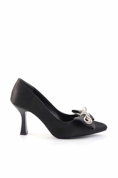 Bambi Pantofi clasici cu toc de damă negri mat K01137030738