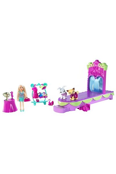 LUDIRO Polly Pocket Playset, Animal Podium, Multiple Accessories