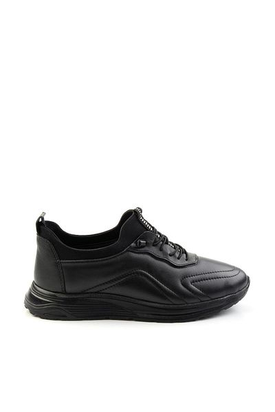 Bambi Black Napa Genuine Leather Men's Casual Shoes E01070022343