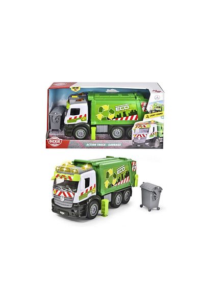Simba DICKIE GARBAGE TRUCK WITH SOUNDS AND LIGHTS 26CM