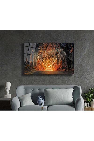 idealizbiz Pictură din sticlă de pădure