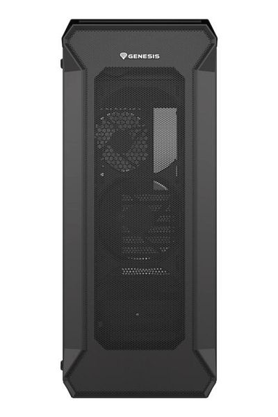 Genesis IRID 505 V2 Mid Tower Case BLACK, Tempered Glass, 8 Expansion Slots, Drive Bays: