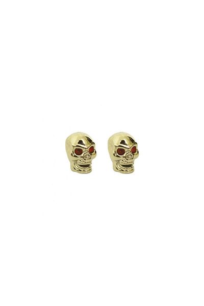 Pegas SKULL VALVE CAPS VC2912, 2pcs, Plastic material, for car valve, GOLD