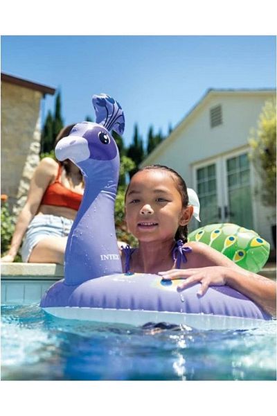 MAİN SHOP Intex 3-6 Years Inflatable Pool and Sea Swimming Ring Swan Printed Children's Ring M-59221