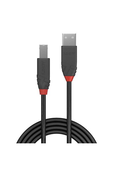 LİNDY Video Cables Lindy USB A-USB B Anthra Cable 1m Black