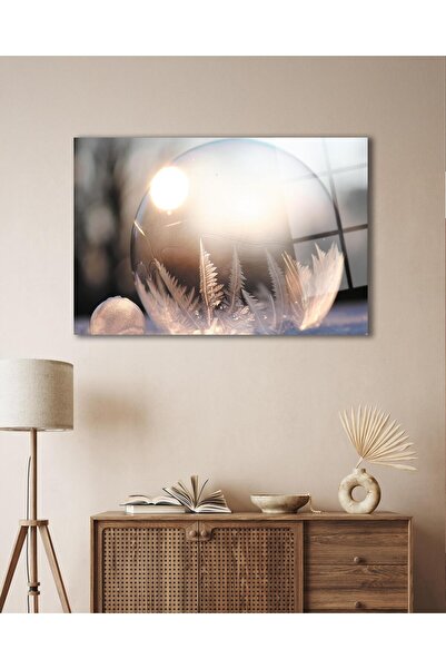 idealizbiz Glob de zăpadă de masă din sticlă 4 mm din sticlă temperată durabi...