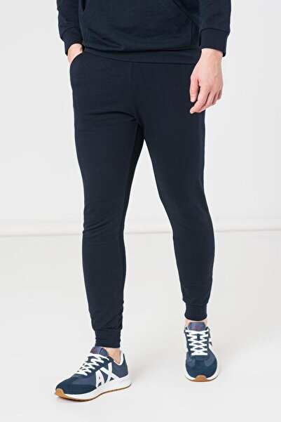 Pegas Pantaloni casual din bumbac pentru bărbați, albastru marin, mărimea L