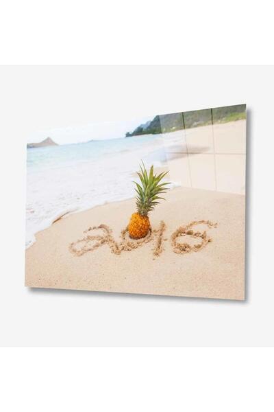 idealizbiz Pictură din sticlă peisaj marin 4 mm sticlă temperată durabilă